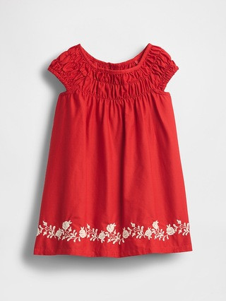 Baby & Toddler Smocked Puff-Sleeve Dress | Gap (US)