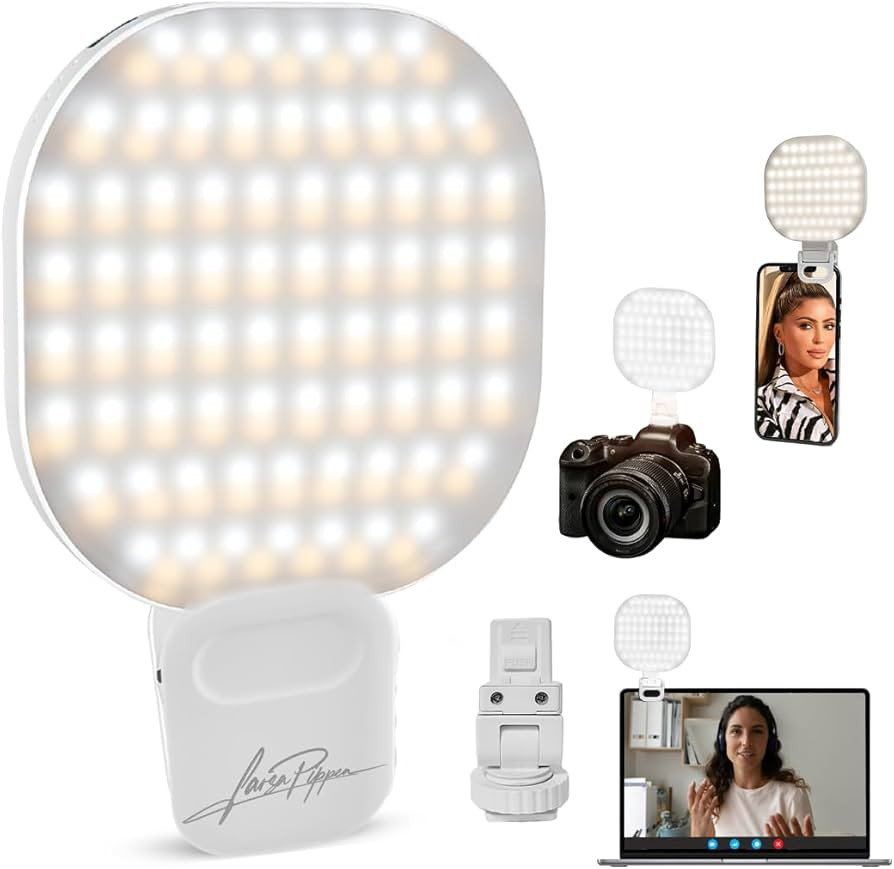 Larsa Pippen - The Larsa Light - LED Selfie Light with Clip & Glass Mirror - Rechargeable Selfie ... | Amazon (US)