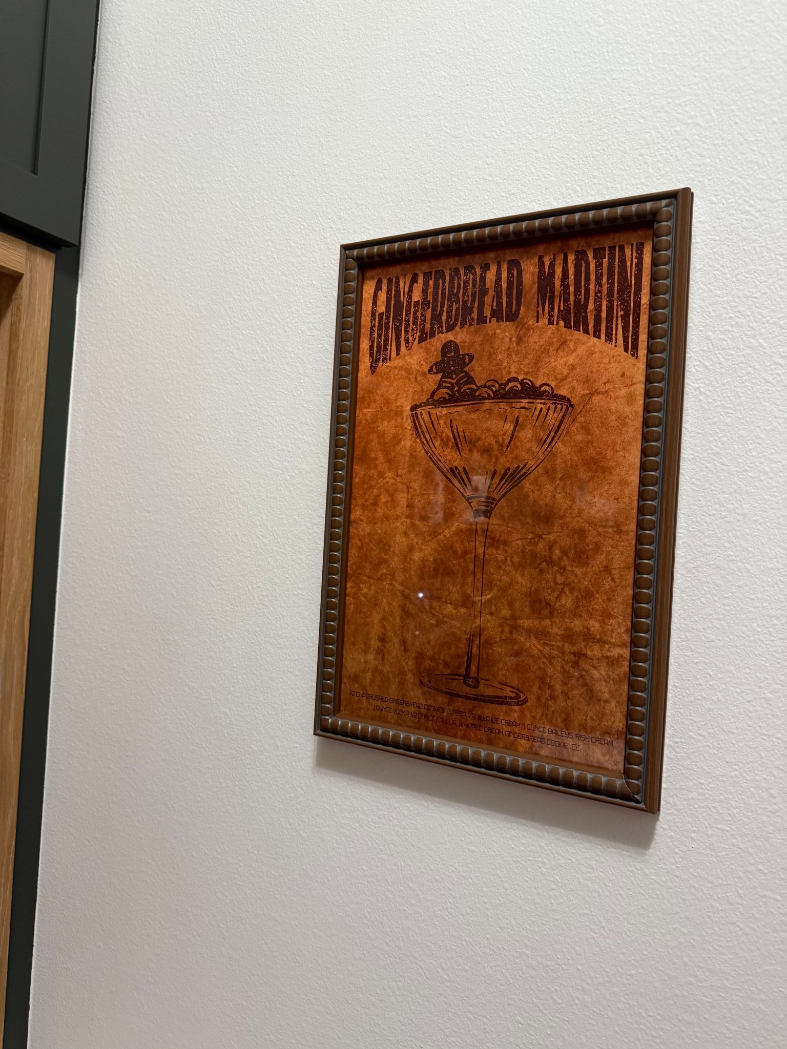 Gingerbread martini picture! Holiday Christmas bar decorations! 

#LTKHome #LTKHoliday