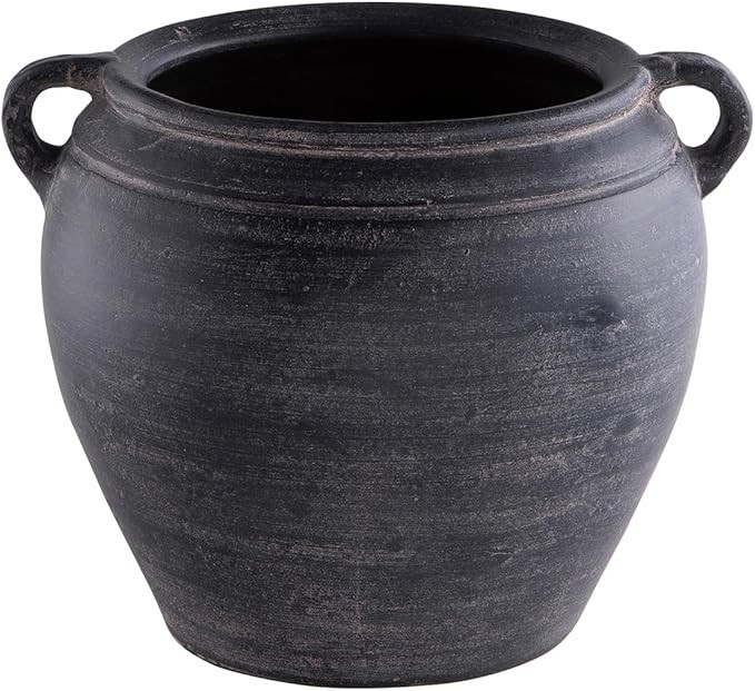 Signature Design by Ashley Meadie Casual Indoor Distressed Terra Cotta Vase with Wide Mouth and H... | Amazon (US)