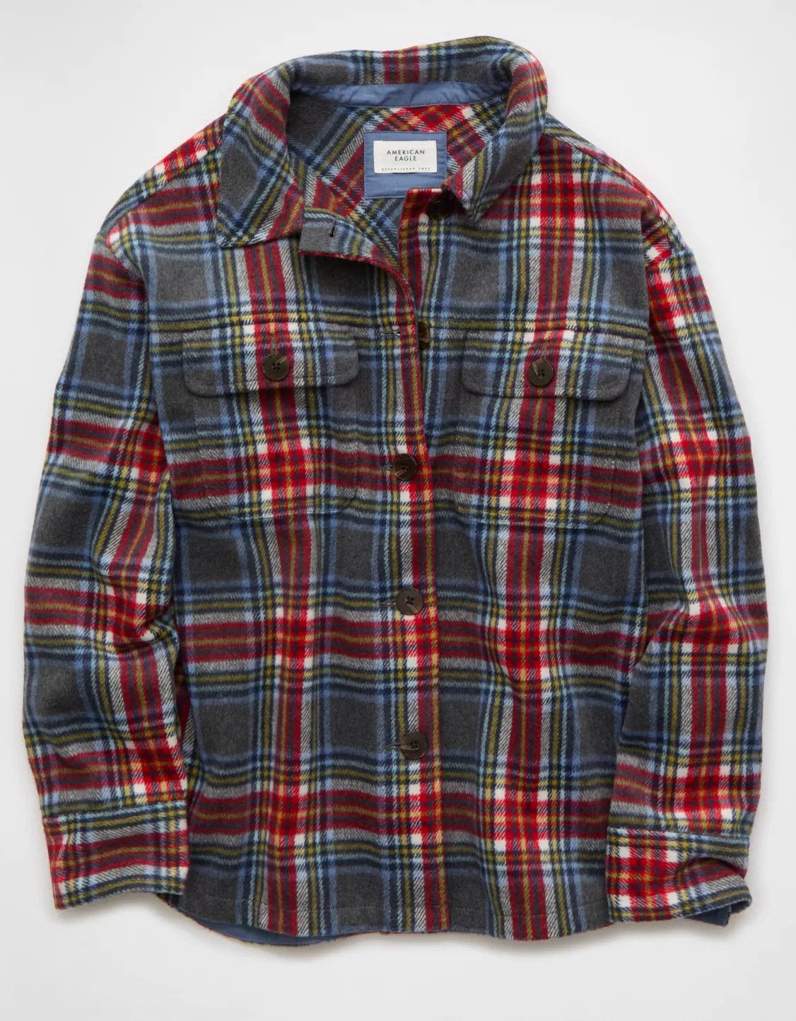 AE Oversized Plaid Shacket | American Eagle Outfitters (US & CA)