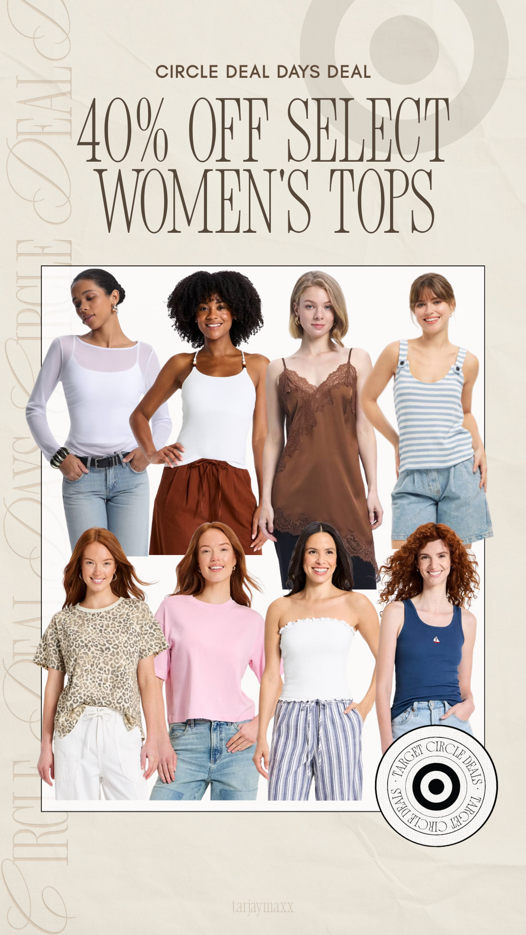 40% off select women's tops? Say less. From elevated basics and everyday tanks to cute summer tops you'll wear on repeat, there are so many good finds included in Circle Deal Days. 

wedding guest dress summer, fathers day gift guide, summer outfits, summer dresses, country concert outfits, fathers day gifts, date night outfits, travel outfits, concert outfits, business casual workwear, target tops, summer style, target style, affordable fashion, circle deal days, wardrobe basics, target finds 

 #LTKgrwm #LTKootd #LTKmorningroutine