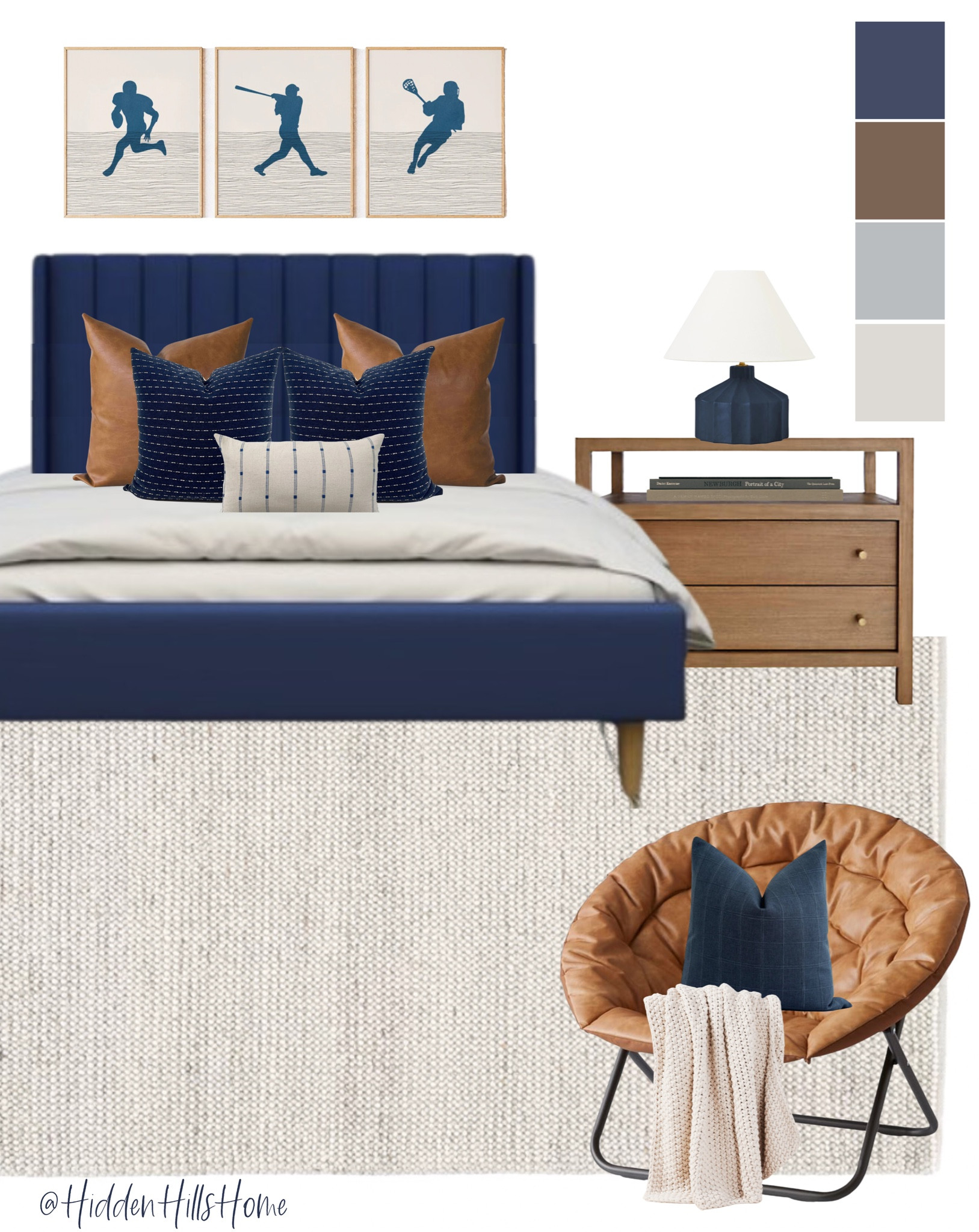 Boys bedroom, teen boys sports themed bedroom, boys room decor mood board, masculine boys bedroom ideas #boysbedroom

#LTKhome #LTKsalealert