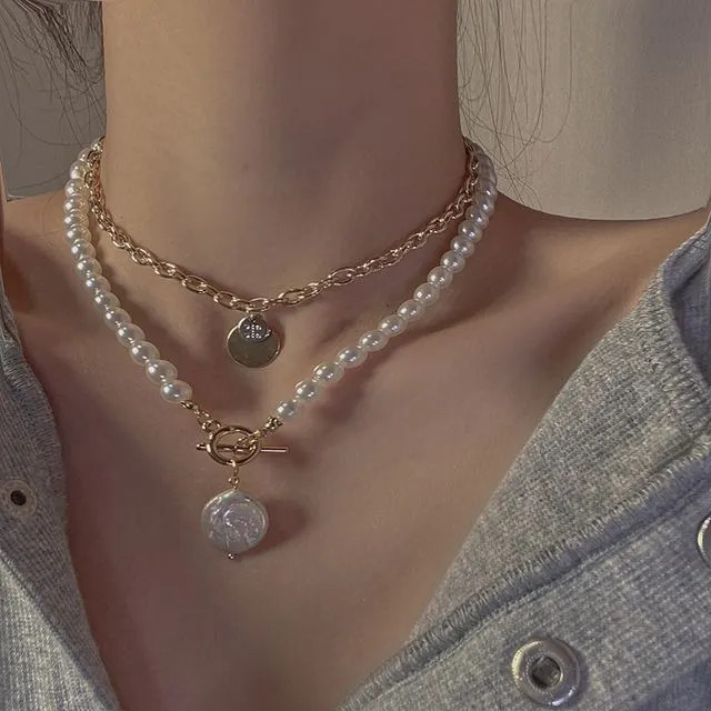 Poppin - Faux Pearl Layered Necklace | YesStyle | YesStyle Global