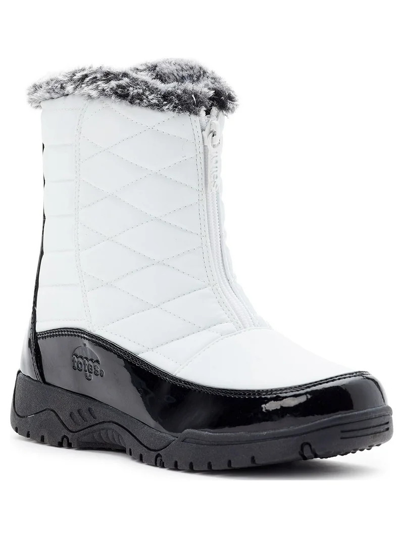 Totes Women's Esther Waterproof Faux Fur Lined Ankle Winter Boot | Walmart (US)