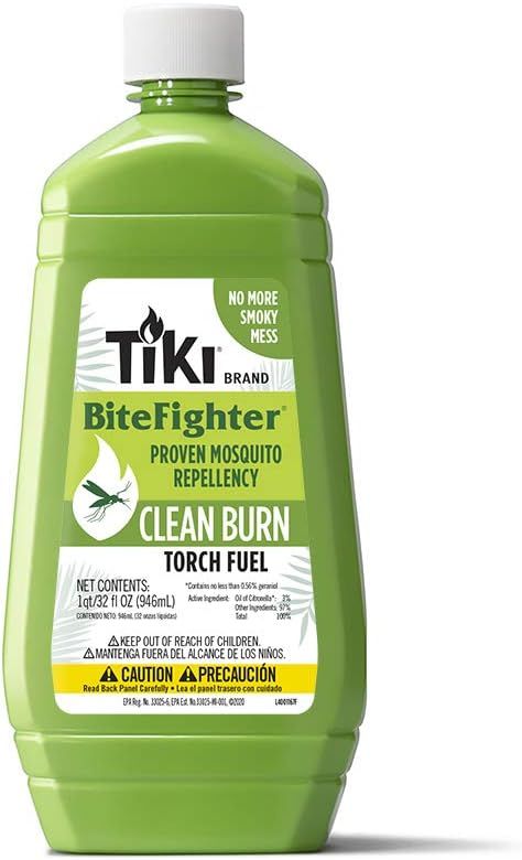 Tiki 1218071 Brand 32 oz. Clean Burn BiteFighter Fuel Torch Oil, 32 ounce | Amazon (US)