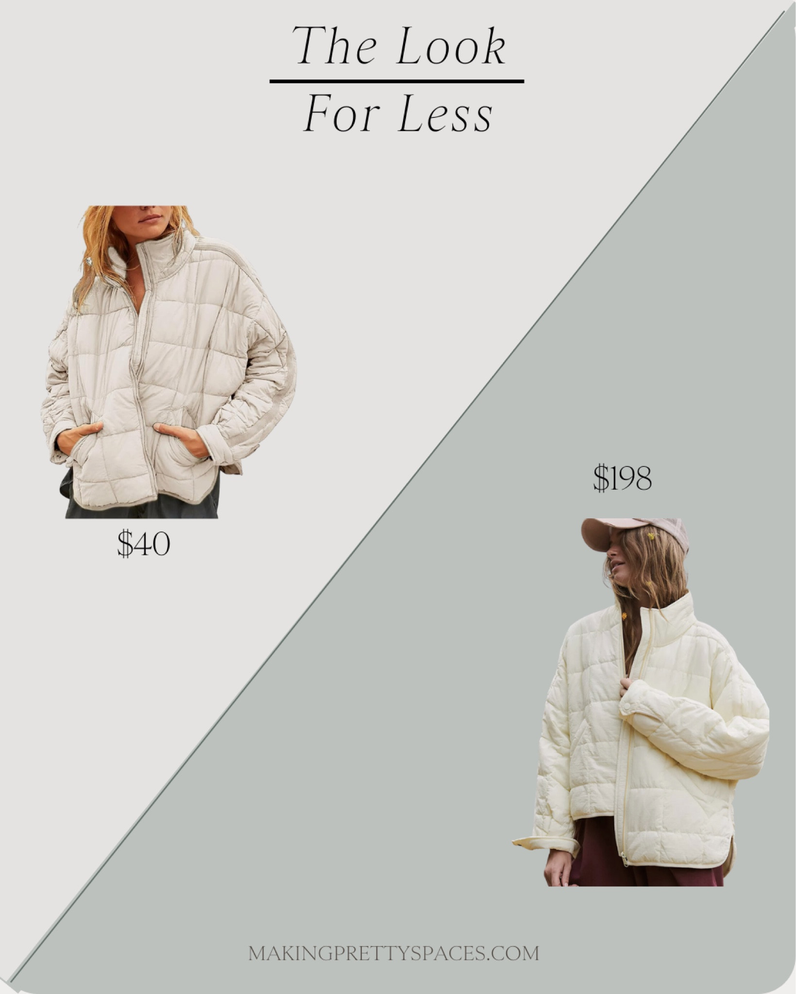 Look for less, free people, amazon, jacket,puffer jacket, sale, winter, fall, fall fashion, lightweight coat, white coat

#LTKfindsunder50 #LTKsalealert #LTKSeasonal