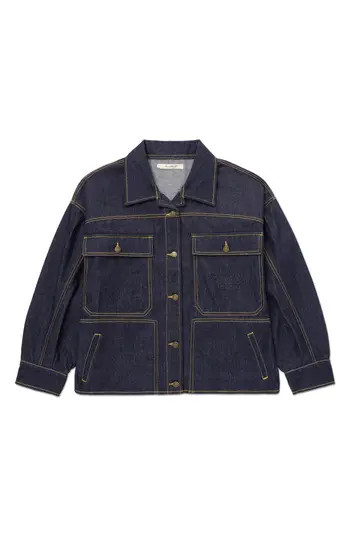 HONOR THE GIFT Oversize Carpenter Jacket in Indigo at Nordstrom Rack, Size X-Small | Nordstrom Rack
