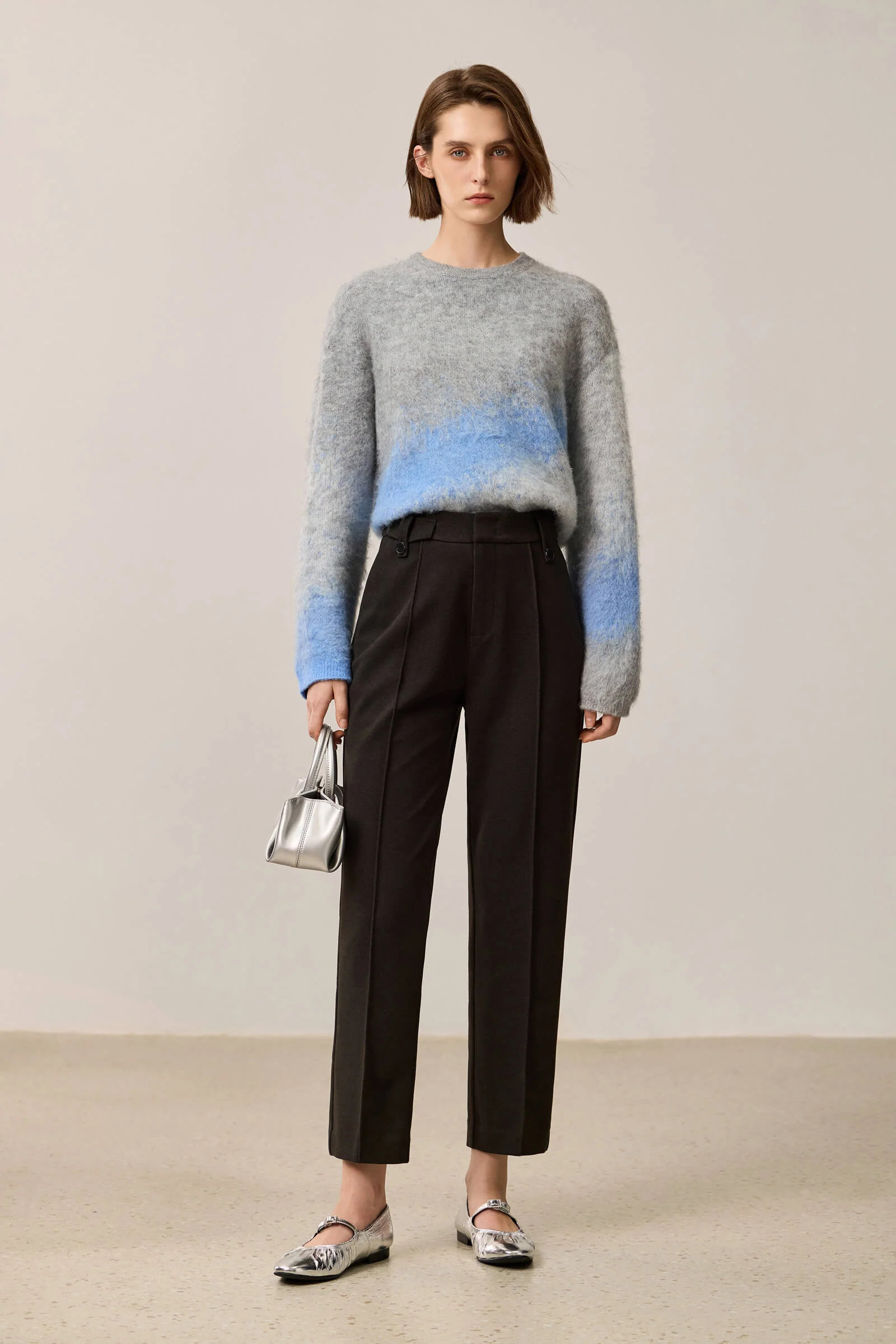 LILY Slim-Fit Straight-Leg Tapered Pants | LILY Studio