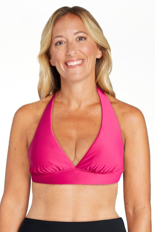 Time and Tru Women's and Women's Plus Tall Triangle Bikini Top, Sizes XS-3X | Walmart (US)