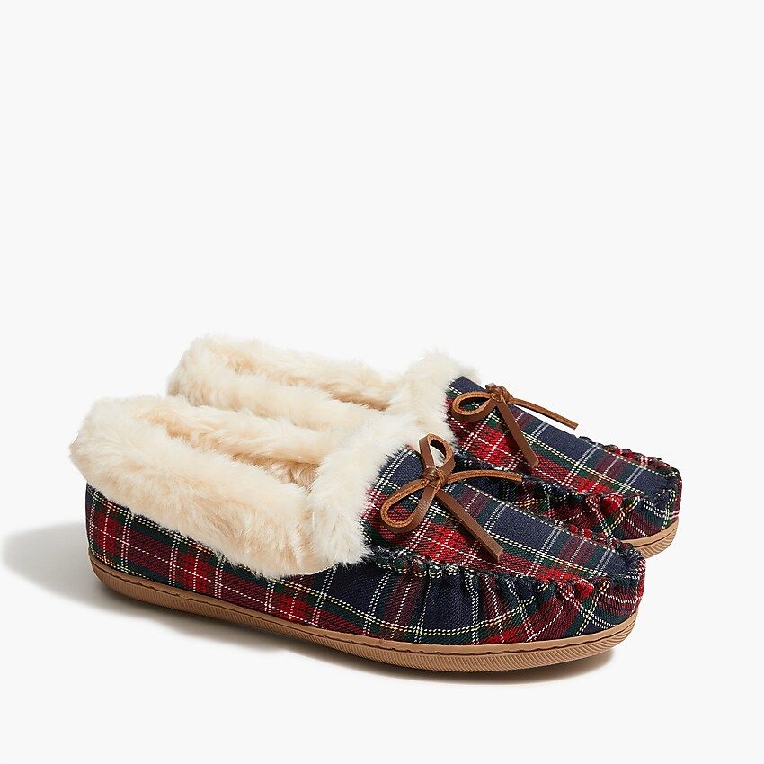 Tartan slippers | J.Crew Factory