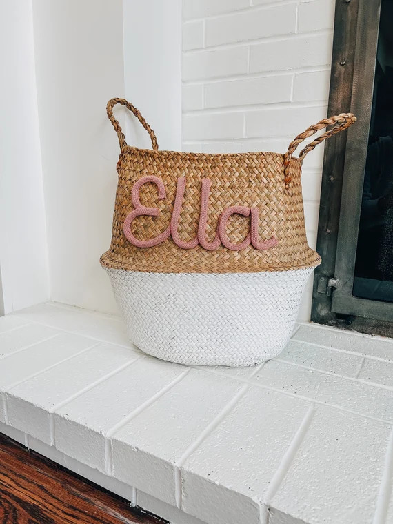 Baby Girl Gift Personalized | Baby Boy Gift Personalized | Nursery Decor | Baby Shower | WHITE BA... | Etsy (US)