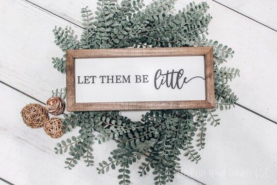 Let Them Be Little Sign, Playroom Decor, Playroom Wall Sign, Nursery Sign, Farmhouse Nursery, Kid... | Etsy (US)