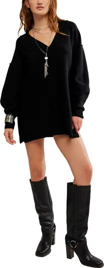 Free People Chelsea V-Neck Tunic Sweater | Nordstrom | Nordstrom
