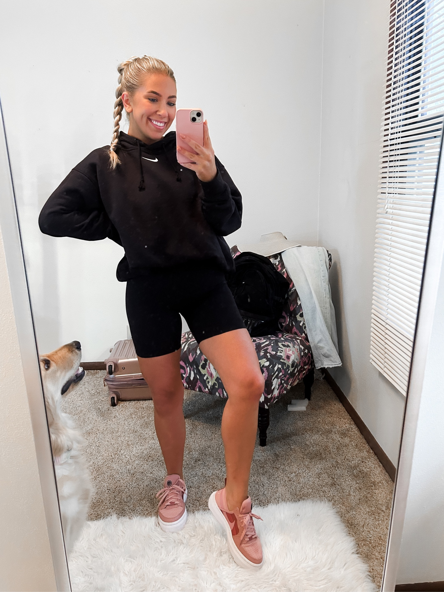 Ootd!! Ignore the pup and messy room 👀 #nike 

#LTKfitness #LTKSeasonal #LTKSale