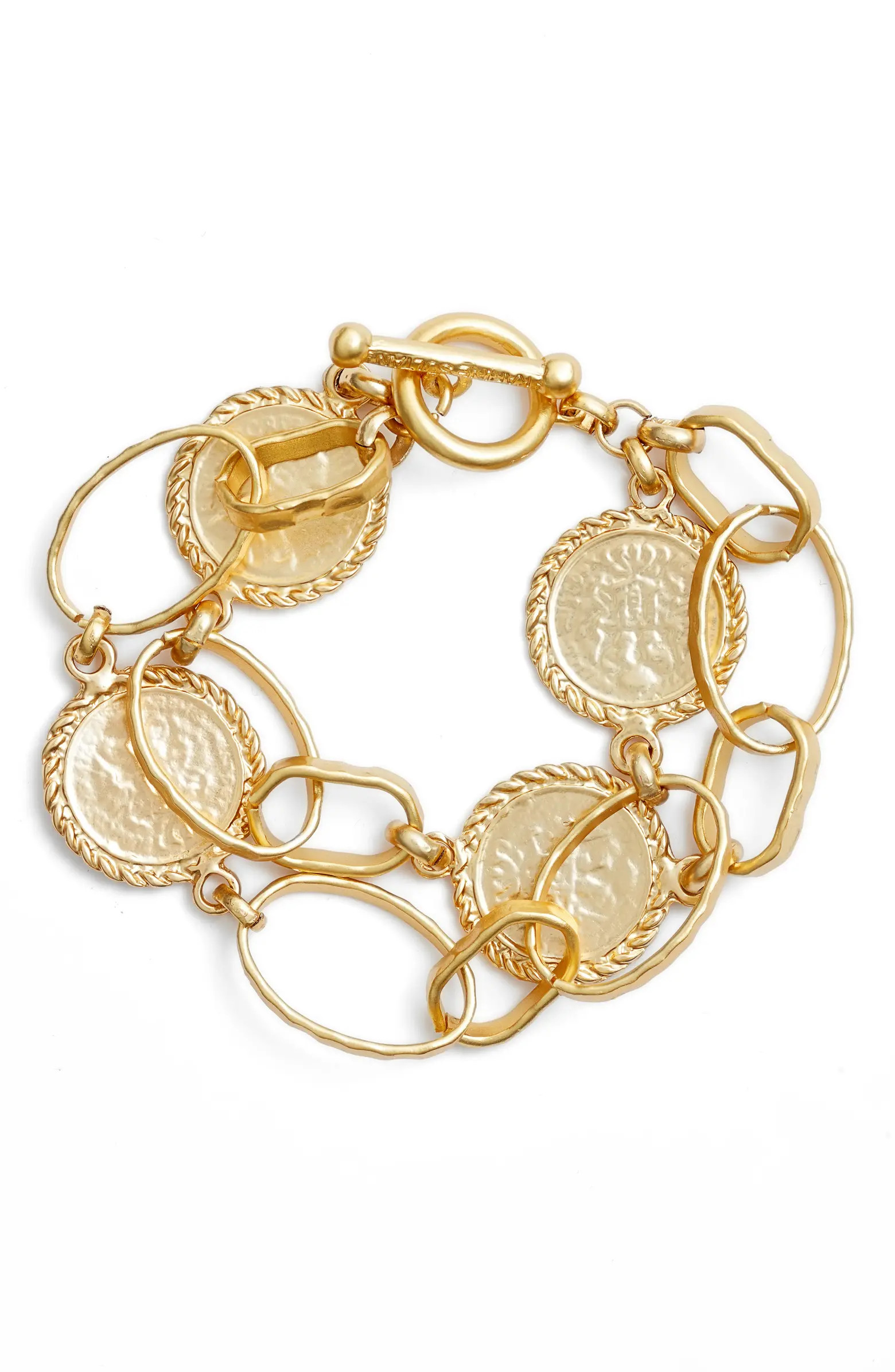 Karine Sultan Coin Layered Bracelet | Nordstrom | Nordstrom