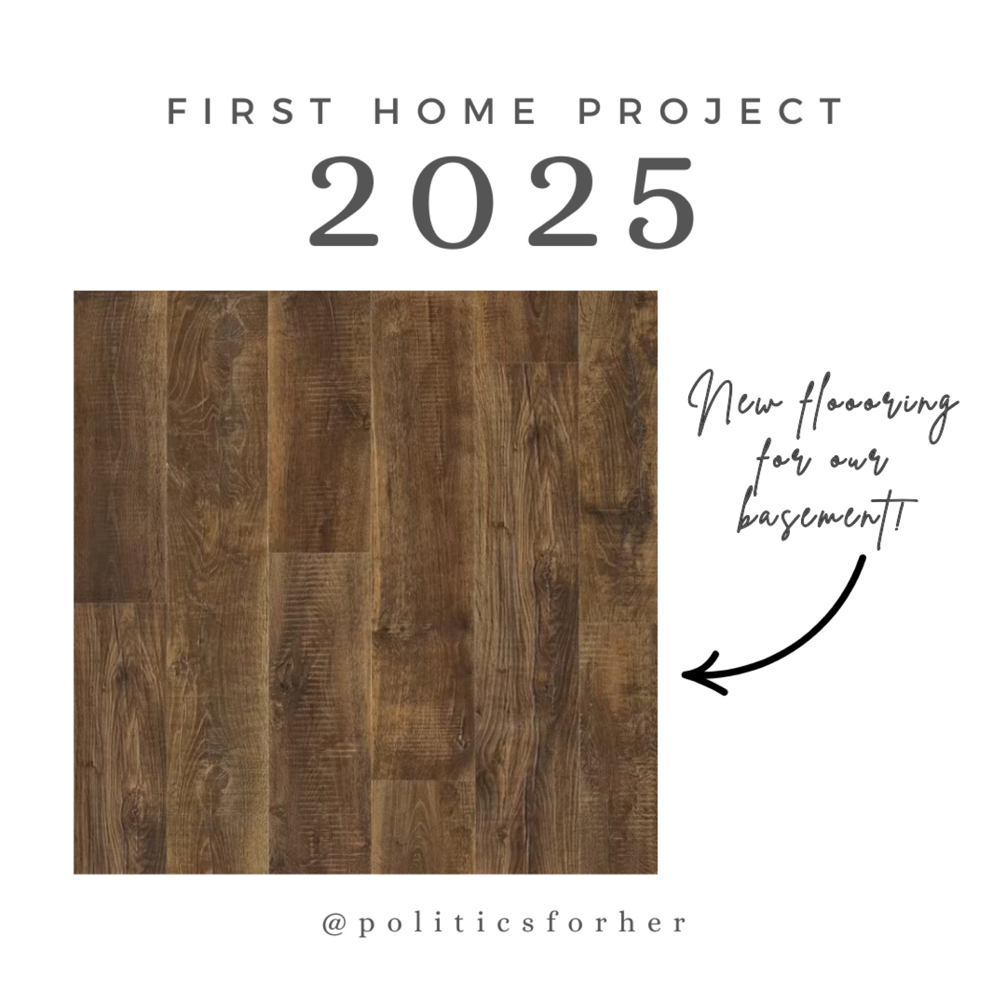 Starting our first home project of 2025 today! This is the flooring we got, sharing here now so I don’t lose it. 

#LTKHome