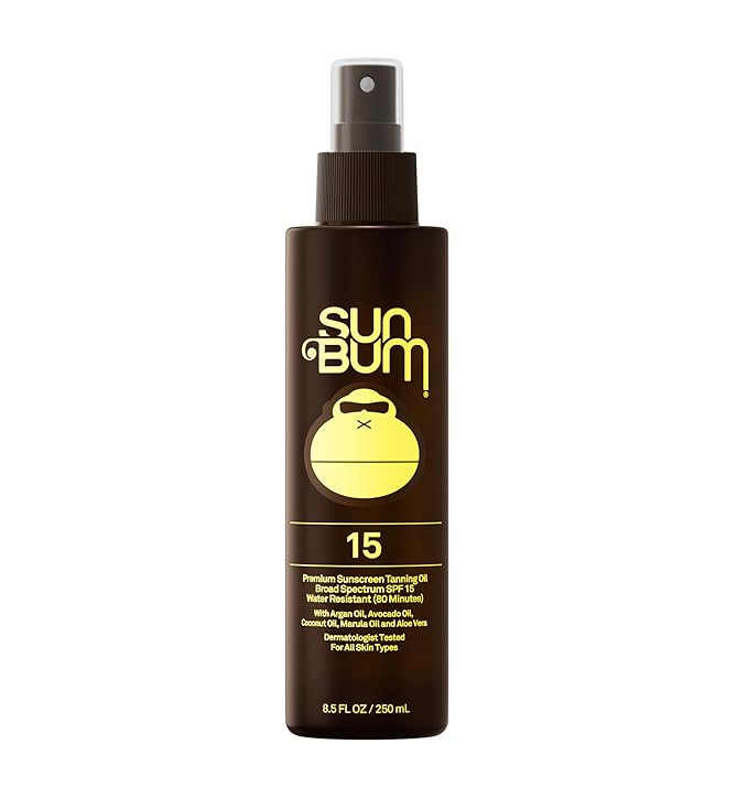 Sun Bum SPF 15 Moisturizing Tanning Oil - Vegan and Hawaii 104 Act Compliant (Octinoxate & Oxyben... | Amazon (US)