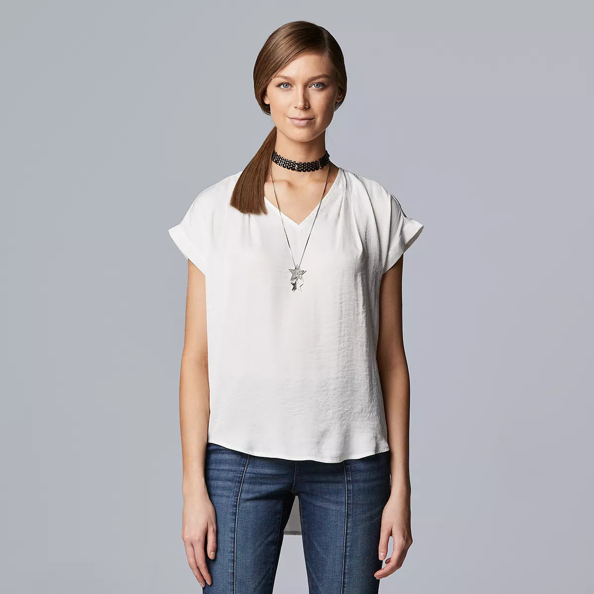 Women's Simply Vera Vera Wang V-Neck Top | Kohl's