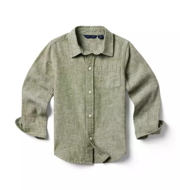 The Linen-Cotton Shirt | Janie and Jack