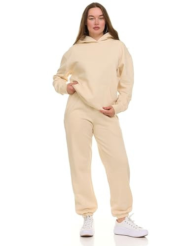 MODERN BASICS Sweat Set for Women, Sweatsuits Women 2 Piece Outfit, Fleece Matching Sets | Amazon (US)