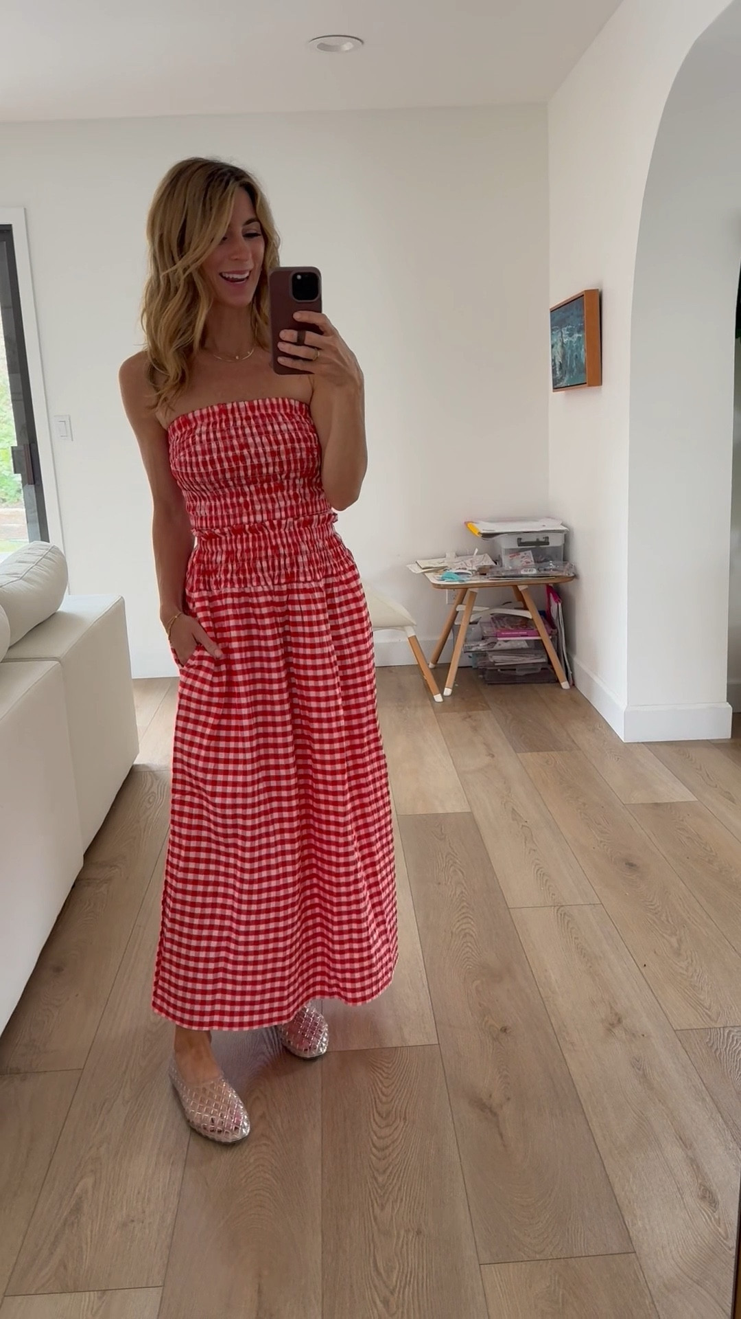 Gingham so cute for summer! And jelly shoes for women, yes please!!!

Target womens, gingham skirt, red and white checkers, summer outfit, summer dress, maxi skirt, tube top, red and white skirt, blue and white gingham, red and white gingham, blue and white checkers, 4th of July, Fourth of July outfit, jelly shoes, American flag sweater, concert in the park 

#LTKOver40 #LTKSummerEdit #LTKSeasonal