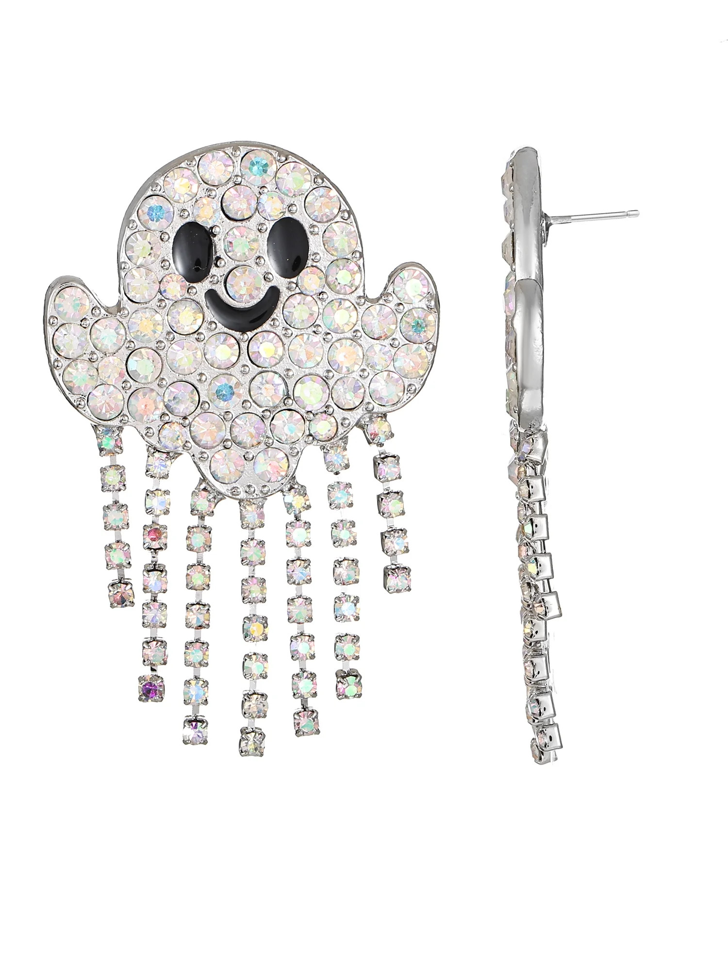 Way to Celebrate Halloween Friendly Ghost Beaded Earring, 1 Pair, Female - Walmart.com | Walmart (US)