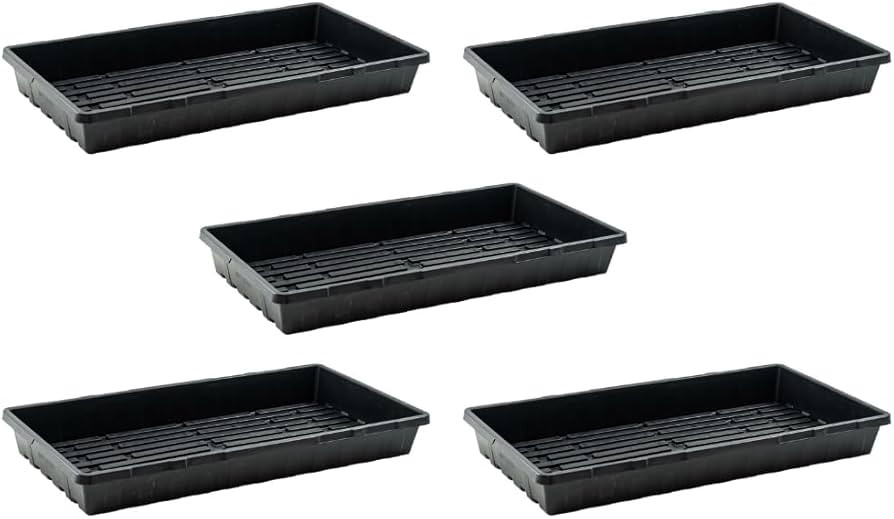 Bootstrap Farmer Reusable Seed Starting Trays - Extra Strength No Holes Nursery Trays, 5-Pack, fo... | Amazon (US)