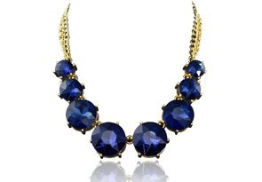 Countess Collection | Luann De Lesseps | Fine Blue Crystal Circle Strand Necklace | SuperJeweler