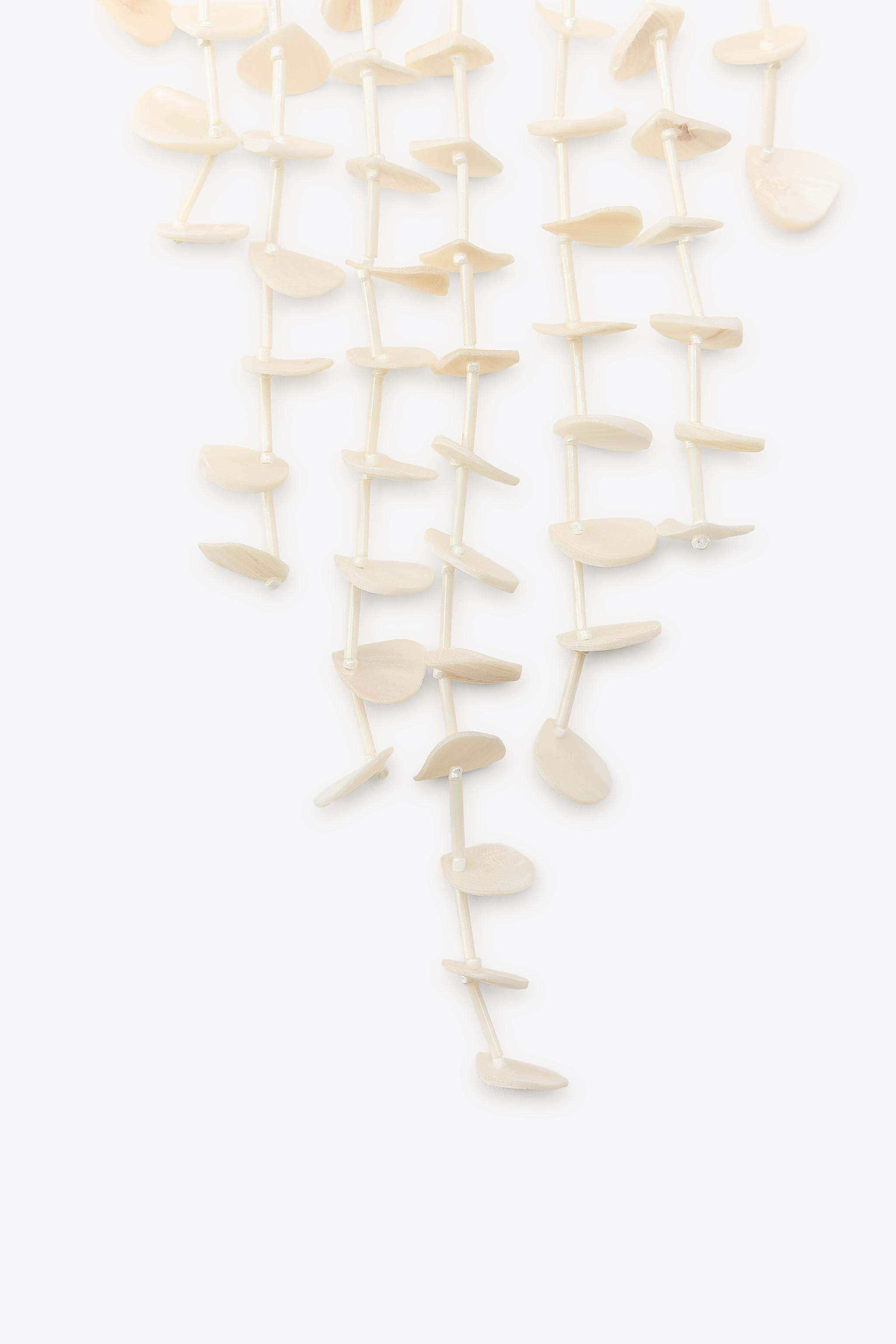 CORD AND SEASHELL NECKLACE | Zara UK