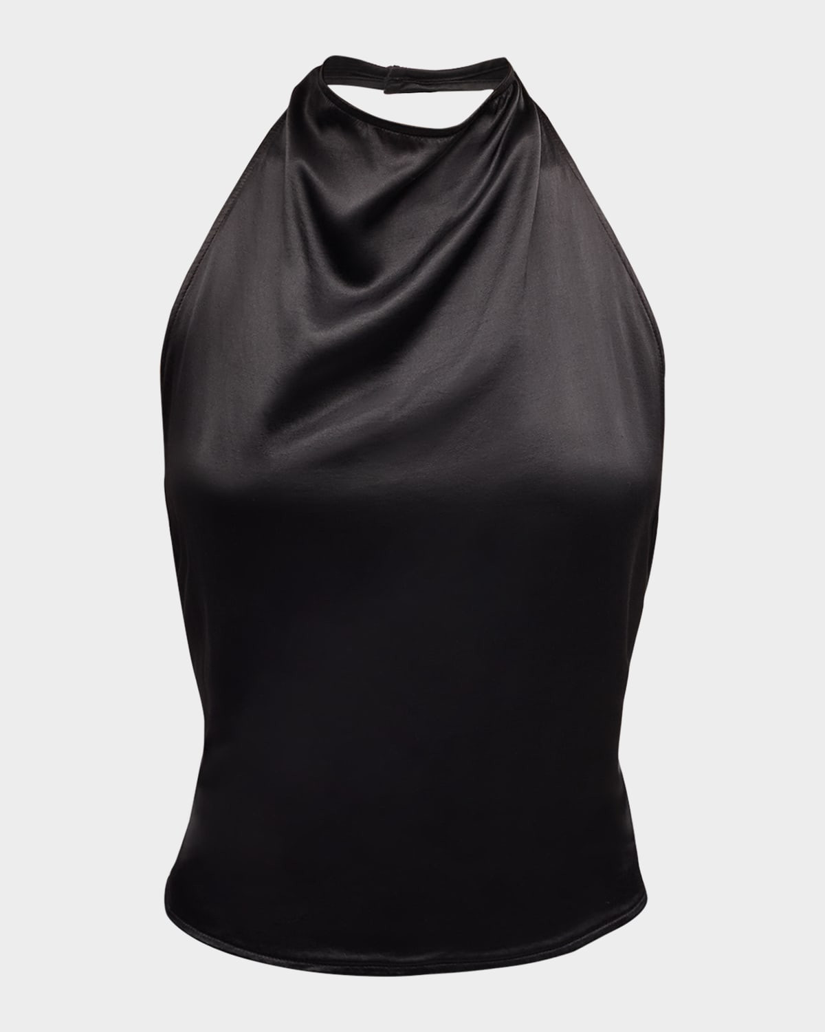 Satin Backless Halter Blouse | Neiman Marcus
