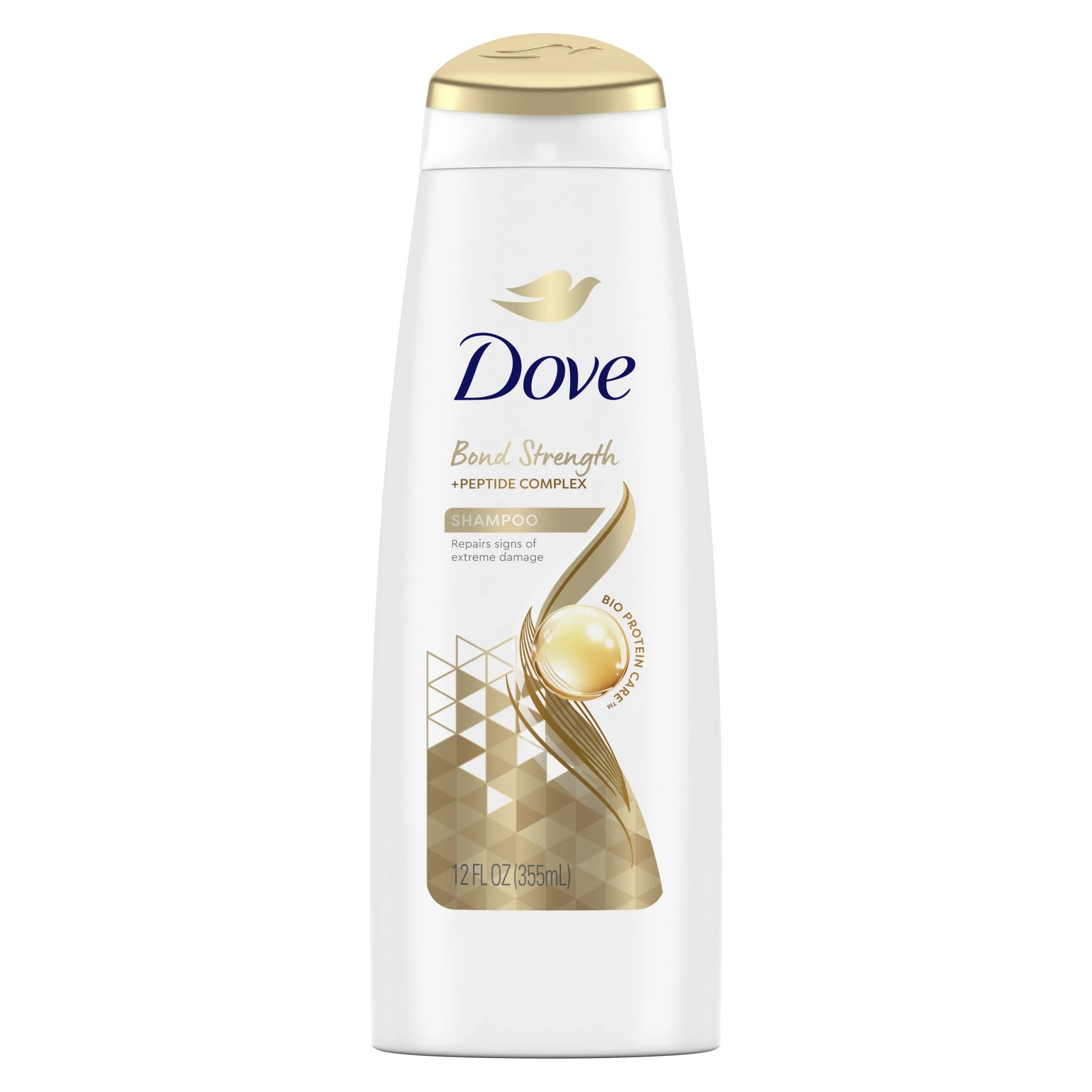 Dove Bond Strength Women's Shampoo with Peptide Complex for Damaged Hair, 12 fl oz | Walmart (US)