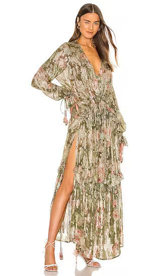 Neem Kaftan | Olive Green Dress | Floral Maxi Dress | Floral Gown | Long Sleeve Maxi Dresses | Revolve Clothing (Global)