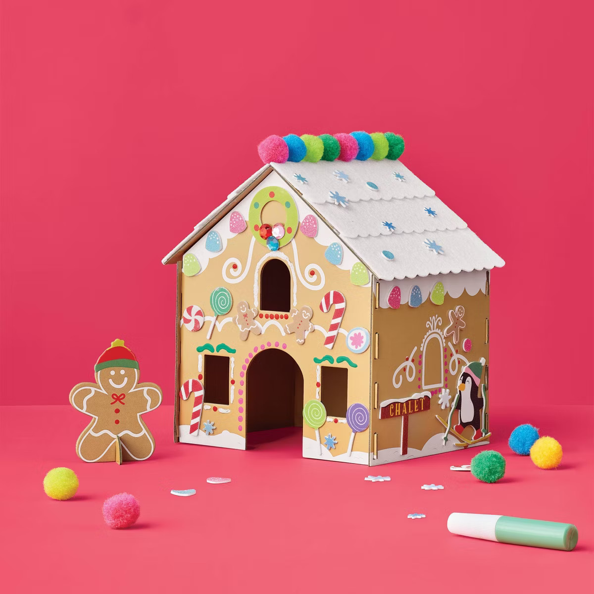 Christmas Craft Embellished Gingerbread House Activity Kit - Mondo Llama™ | Target