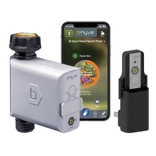B-hyve Smart Hose Watering Timer with Gen 1 Wi-Fi Hub Sprinkler and Irrigation Timer | The Home Depot