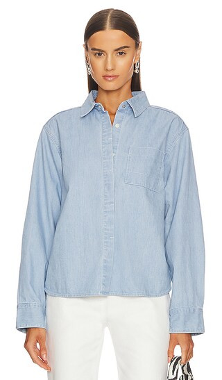 Middleport Shirt in Light Blue | Revolve Clothing (Global)