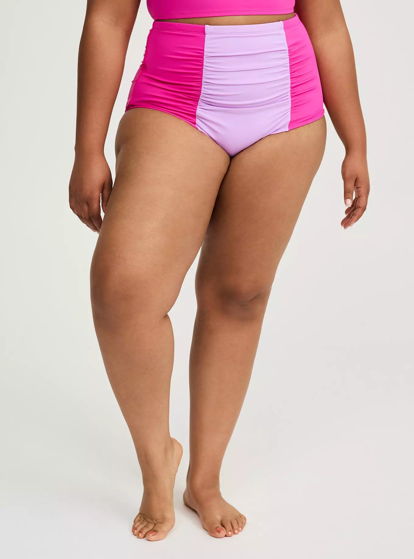 High-Rise Ruched Bikini Bottom | Torrid (US & Canada)