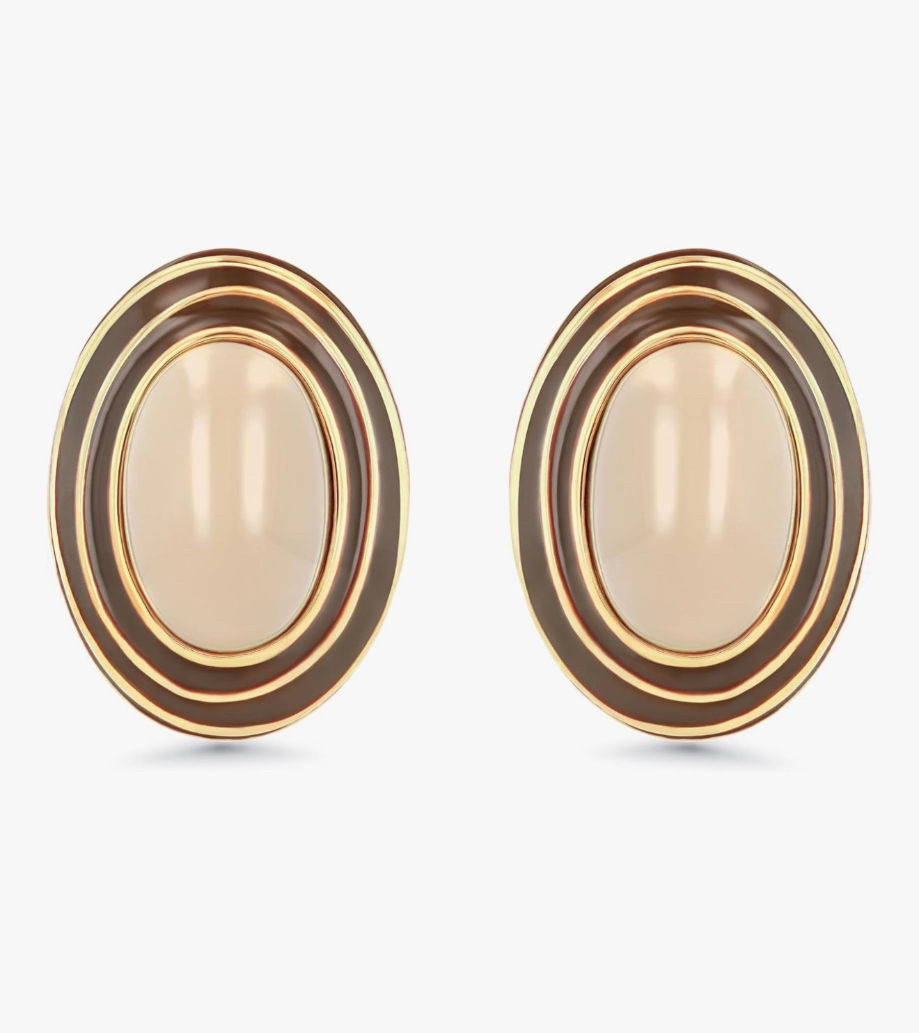 Large Chunky Brown Beige Tan 18K gold plated Round Oval Button Stud Enamel Statement Earrings for Women by SNGIA, Big Brown Bold Handmade Exaggerated Dome Retro Rounded Button Ball Trendy Bohemian Jewelry Gifts, Unique Baroque Vintage Summer Beach Fashion Earrings Accessories, Round Thick Resin Circular Nickle Free Huggies Earrings.

#LTKootd #LTKgrwm #LTKU