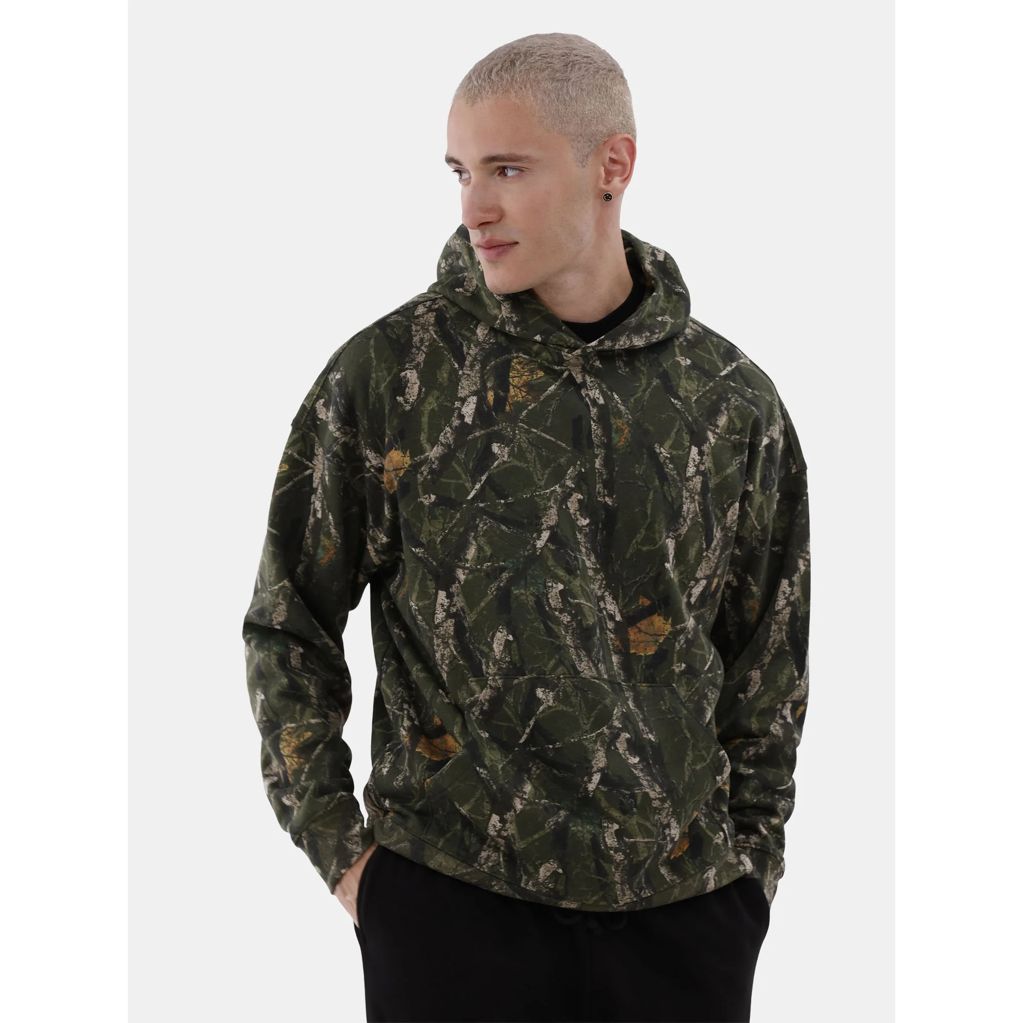 No Boundaries All Gender Oversized Fleece Hoodie Sweatshirt, 1 or 2-Pack, Men's - Walmart.com | Walmart (US)
