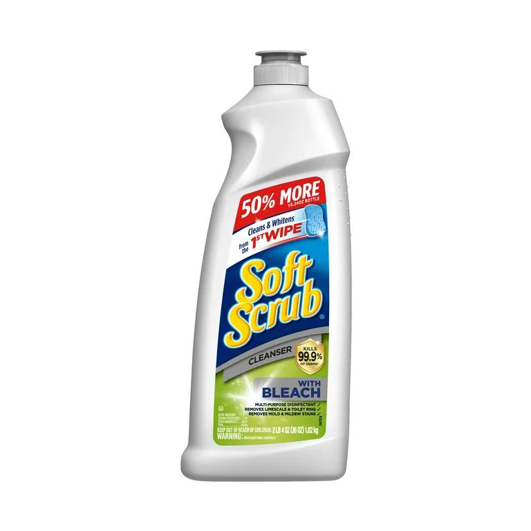 Soft Scrub Antibacterial Multi-Purpose Cleaner with Bleach, 36 Fluid Ounces - Walmart.com | Walmart (US)
