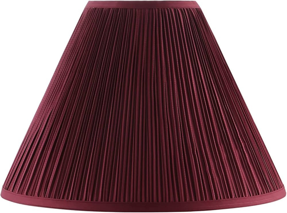 Aspen Creative 33194, Transitional Hardback Empire Mushroom Pleated Rich Red Spider Shade, 6" Top... | Amazon (US)