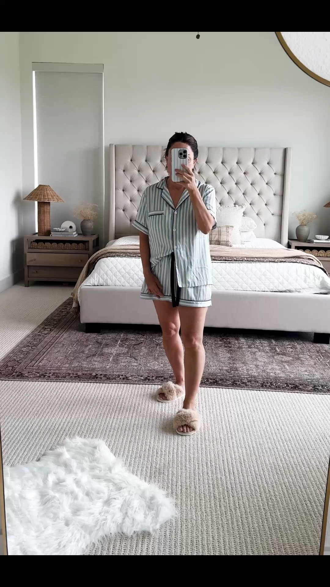 If you love a comfy but cute at-home outfit, this set is so good… Slow mornings at home are my favorite lately… this lightweight pajama set and these cozy slippers have been my everyday go-to for feeling comfortable but still put together 🤍 both are affordable, soft, and easy to wear around the house daily. My pjs are currently on sale. Lots of color options available. They make a great Mother’s Day gift  Follow me on LTK for daily fashion, home decor & Amazon finds.

#LTKSaleAlert #LTKMothersDay #LTKvlog