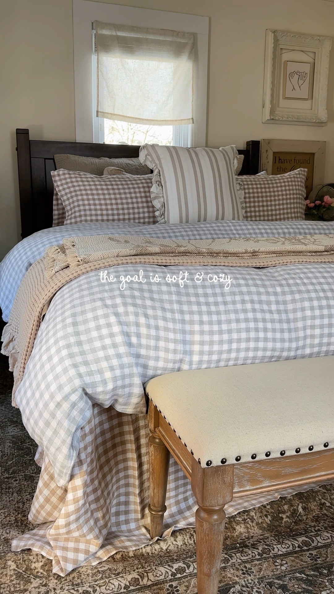 With QUINCE the goal is always soft and cozy 🤎 loving this double gingham bedding refresh 🤍

#LTKSeasonal #LTKHome #LTKSaleAlert