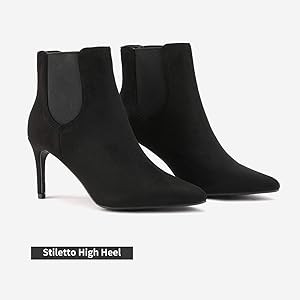 DREAM PAIRS Women's Pointed Toe Stiletto High Heel Ankle Booties | Amazon (US)