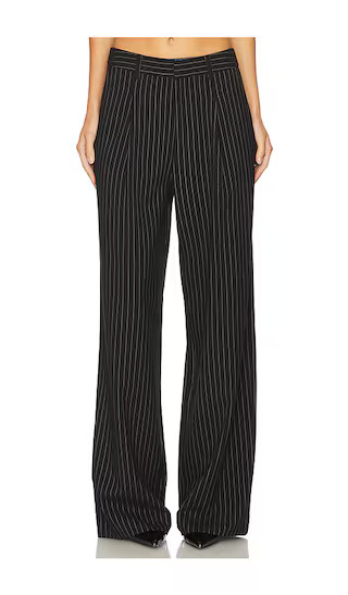 Avana High Waisted Pants in Black Pinstripe | Revolve Clothing (Global)