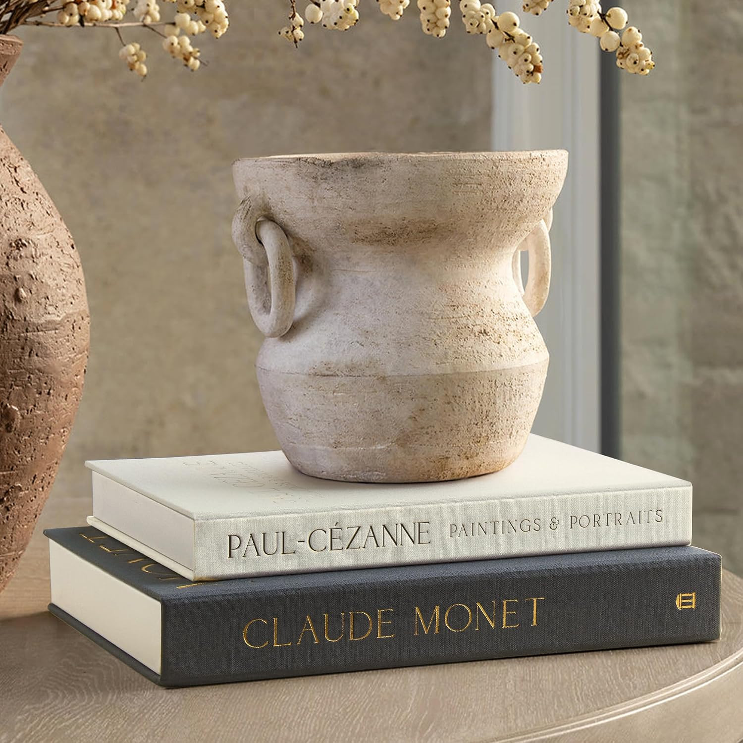 Aesthetic Decorative Books - Coffee Table Books Decor - Faux Decor Book Storage Box for Decoration - Set of 2 Linen Fake Book for Home Table Decors - Photo Storage Keepsake Box | Amazon (US)