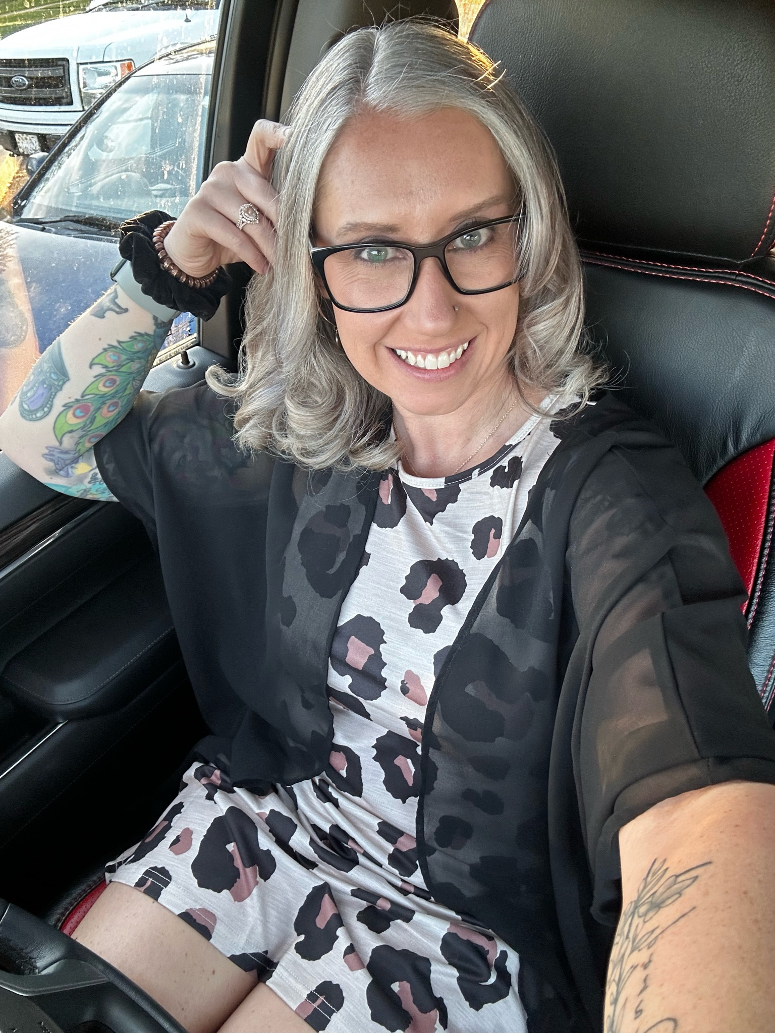 Cheetah Print Cotton Dress 