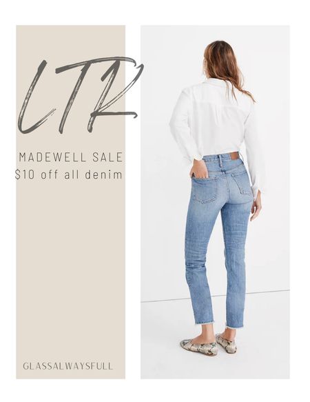 LTK sale! Madewell jeans! 

#LTKSale #LTKsalealert #LTKSeasonal