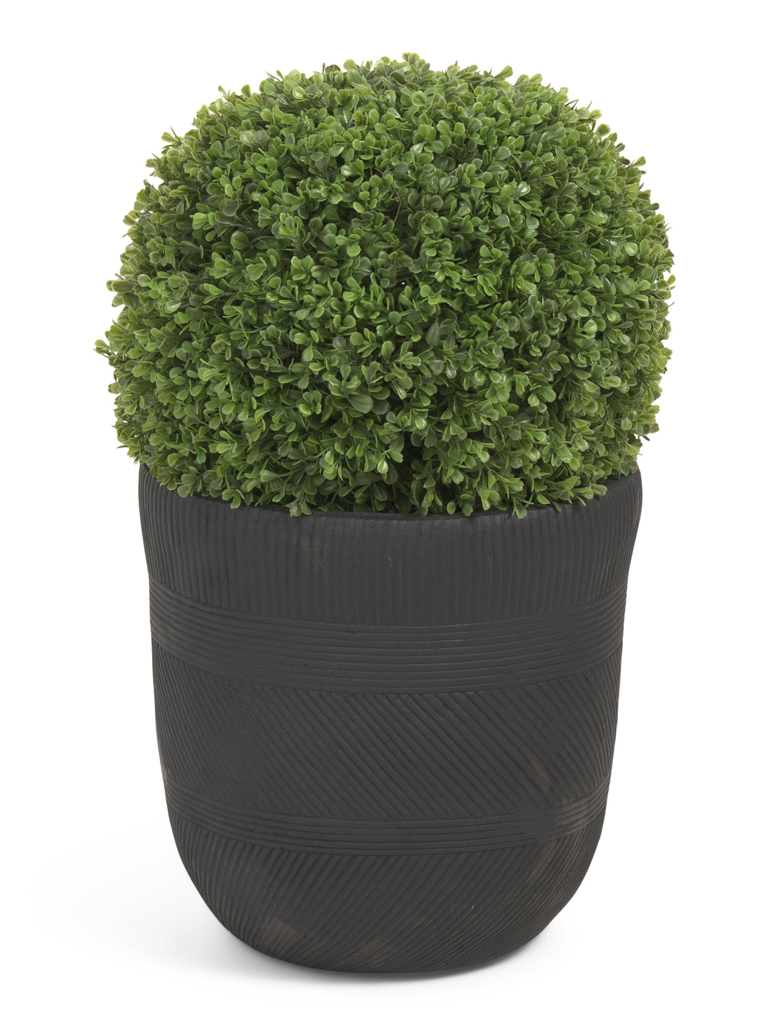 25in Uv Resistant Outdoor Safe Faux Boxwood In Planter | TJ Maxx