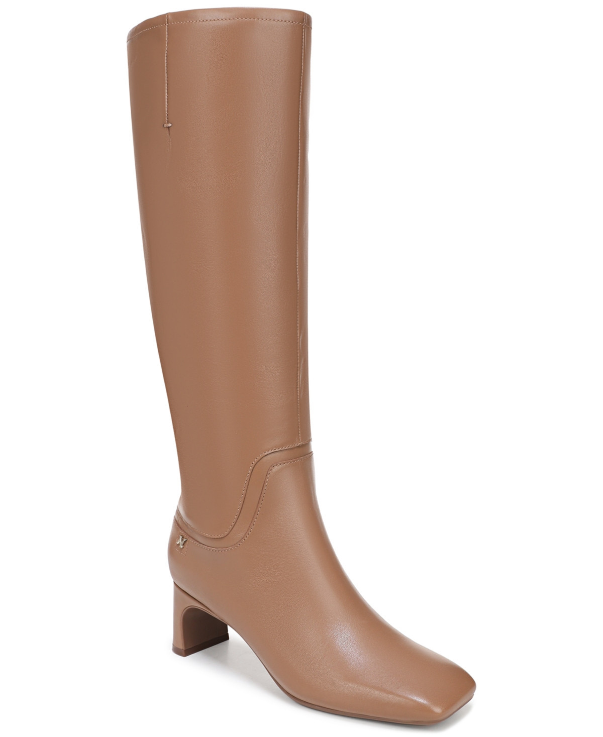 Naturalizer Women's Candela Wide Calf Tall Dress Boots - Cafe Leather | Macy's